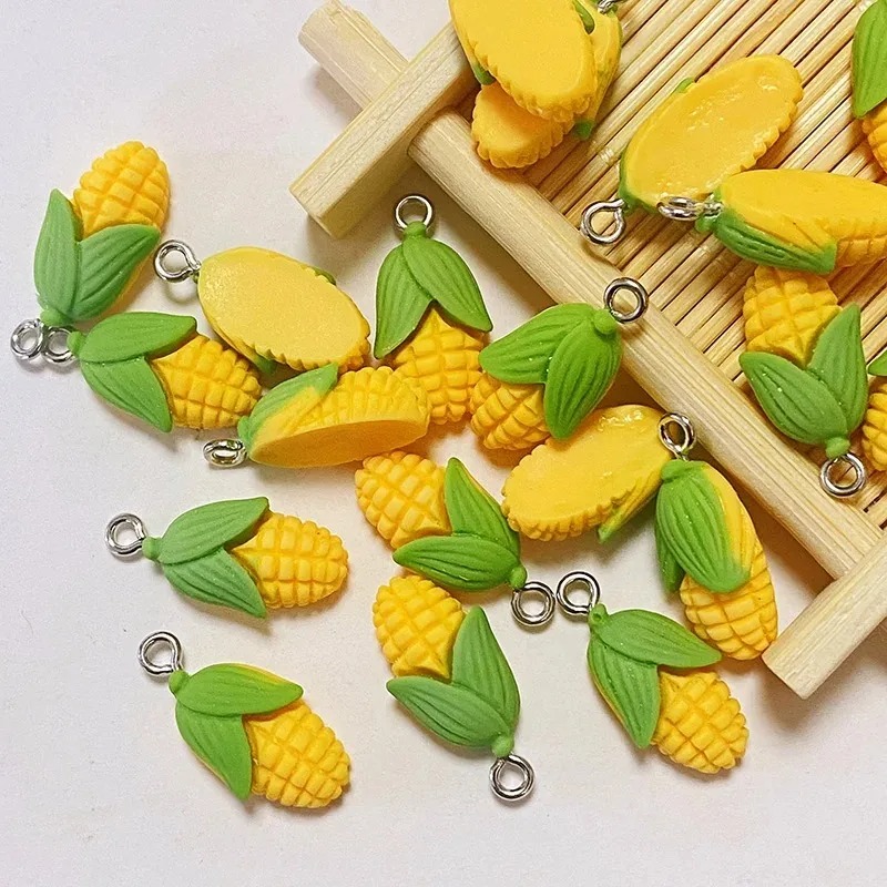 Resin Craft Material - 20 stuks grappige mini maïs groente