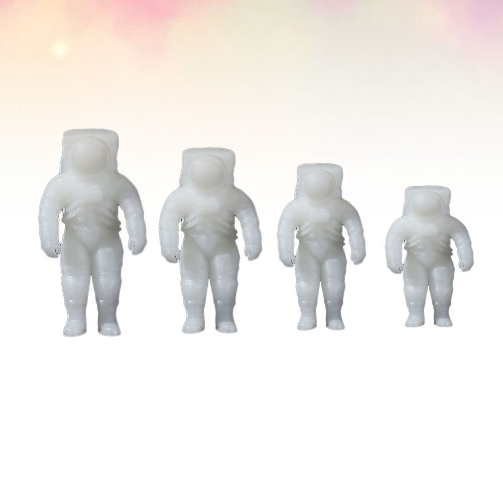 Resin Crafts Diy - 4 stuks Astronaut 3D Epoxy Ornamenten
