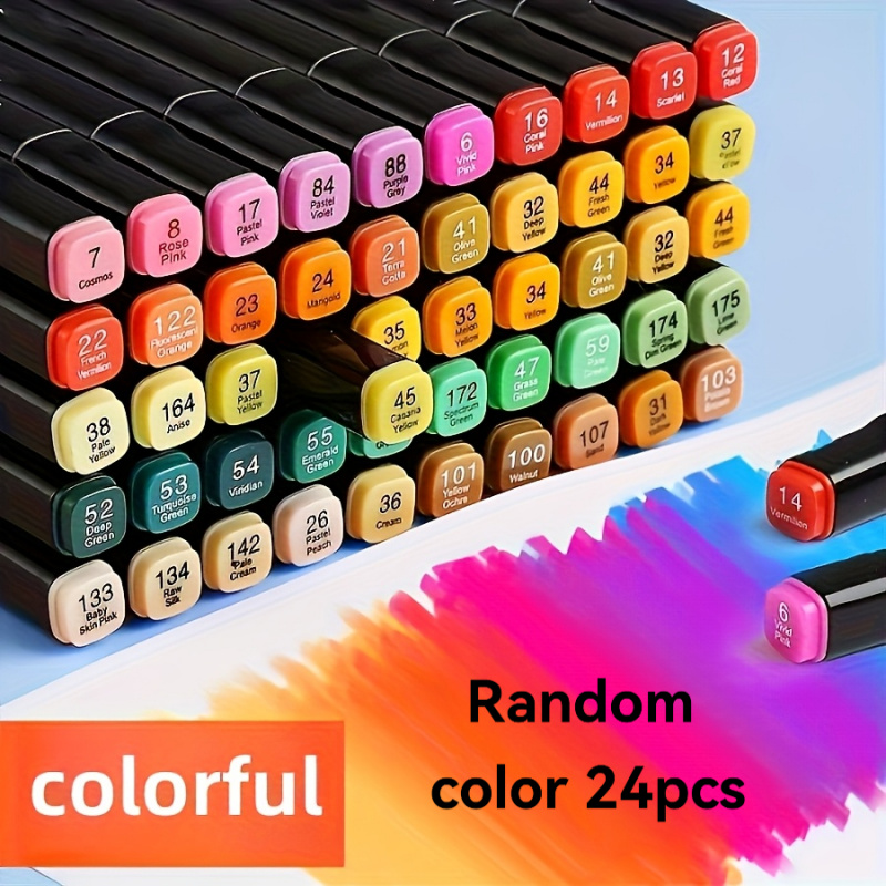 Copic Marker Sketch - 24 kleuren kunststiften, tekenpennen met dubbele