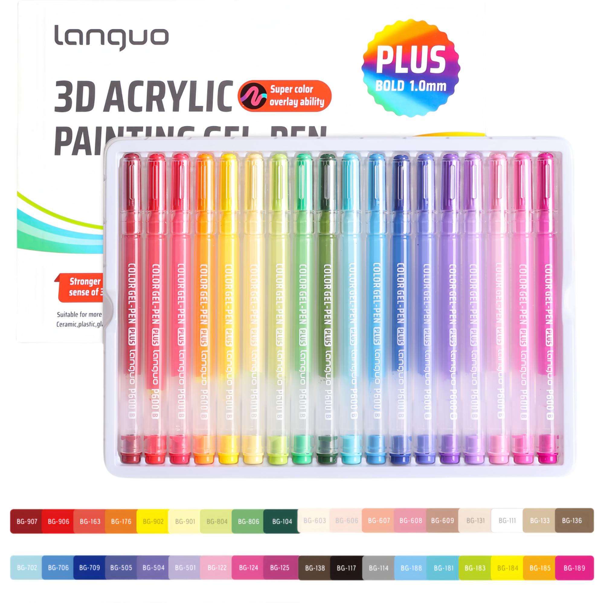 Copic Marker Sketch - Languo 54-kleuren 3D-effect acrylmarker set schattige