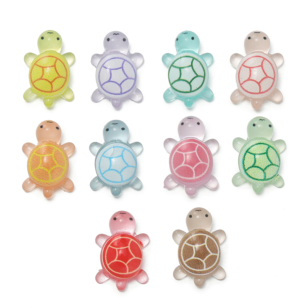 Crafting Resin - 10 stks/partij Mini Hars Zeeschildpadden Glow