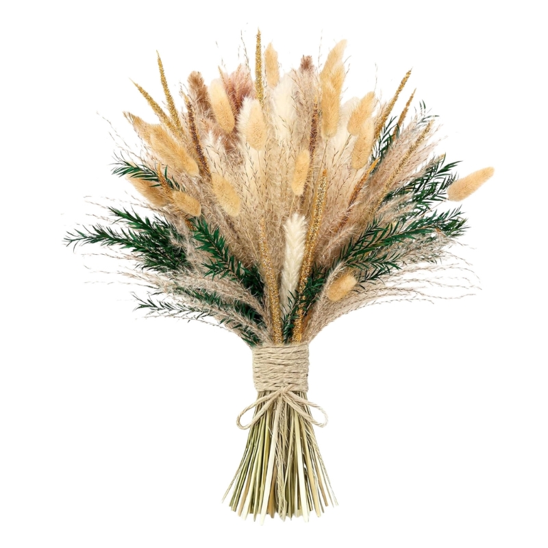 Dried Flower Bulk - Bulk 100 STKS Gedroogde Pampas Gras