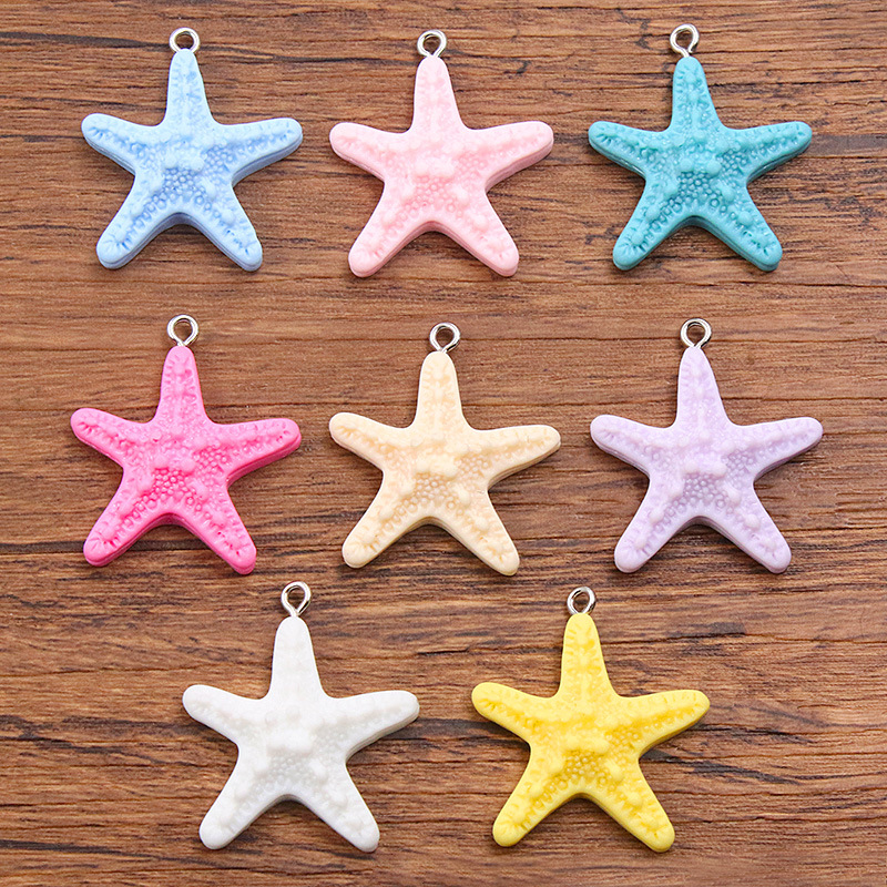 Resin Crafts Diy - 10 stuks Dopamine Kleur Zeester Hars