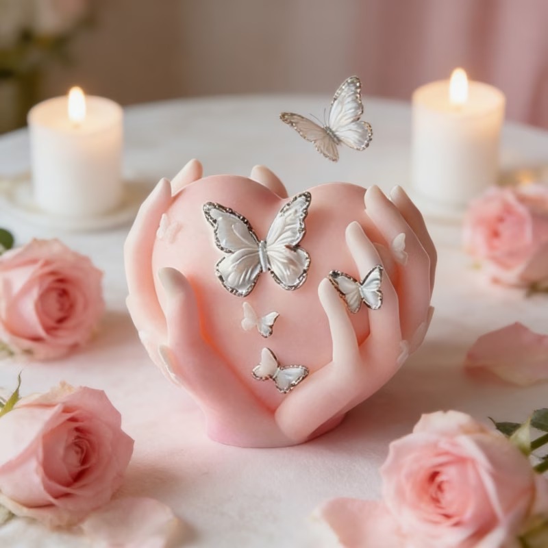 Resin Crafts Diy - Holle handvormige vlinderhartvorm, geschikt voor hars,