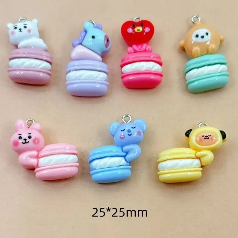 Resin Craft Material - 10 stuks gemengde cartoonharscharms, kleine decoratieve