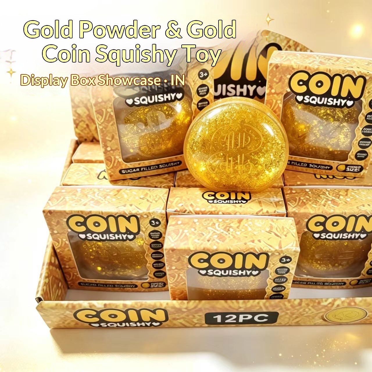 Resin Craft Material - 12 stuks/verpakking 8,5cm Glitter Geïmiteerde Dollar