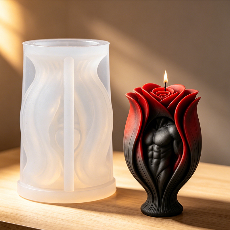 Resin Craft Ideas - Rose Muscle Man Body Kaars Siliconen