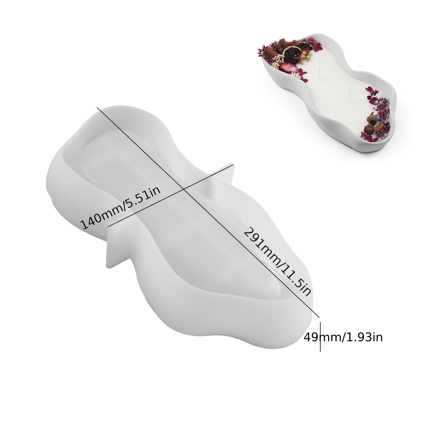 1 grote onregelmatige ovale si - Resin Craft Ideas recensie en prijs