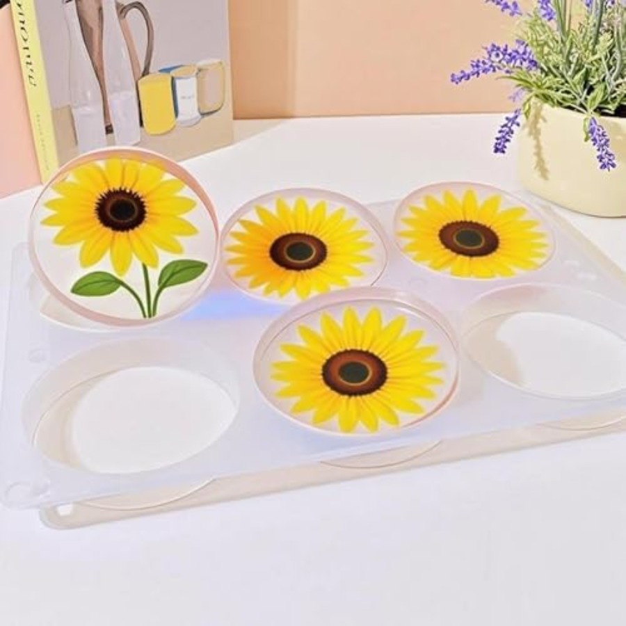6-delige diepe ronde siliconen - Coaster Mold Round recensie en prijs