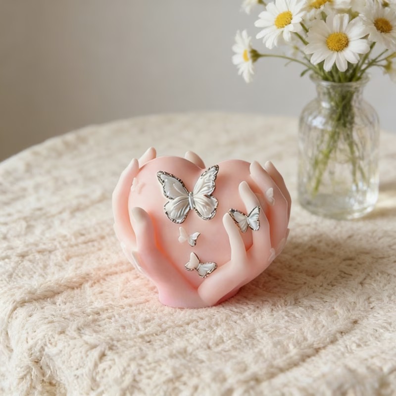 Holle handvormige vlinderhartv - Resin Crafts Diy recensie en prijs