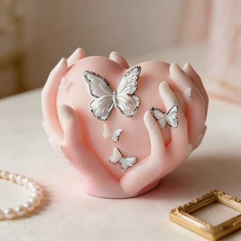 Holle handvormige vlinderhartv - Resin Crafts Diy recensie en prijs