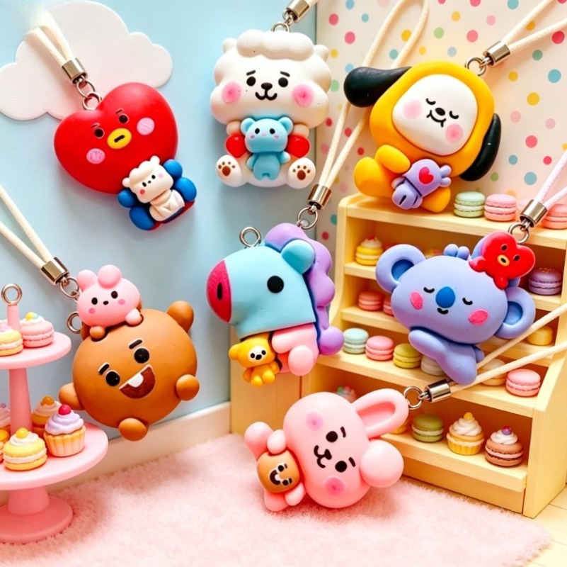7 stks BT21 Hars Cartoon Charm - Resin Craft Material recensie en prijs