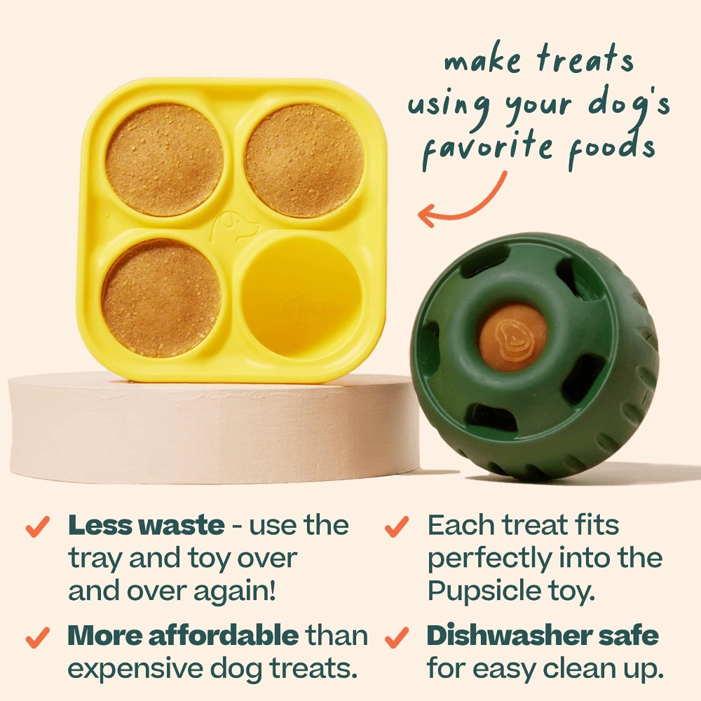 Pupsicle Treat Tray-vorm voor  - Silicone Mold Tray recensie en prijs