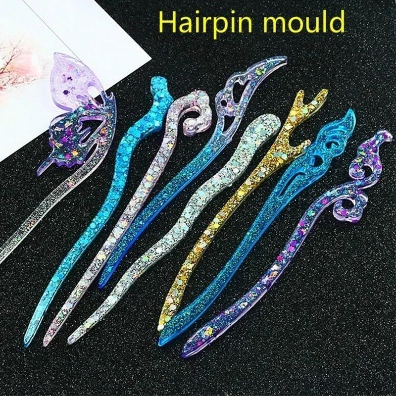 Nieuwe transparante haarspeld  - Resin Craft Material recensie en prijs
