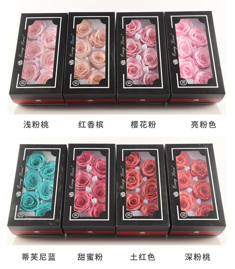 6 stuks eeuwige rozenbloemhoof - Dried Flower Bulk recensie en prijs