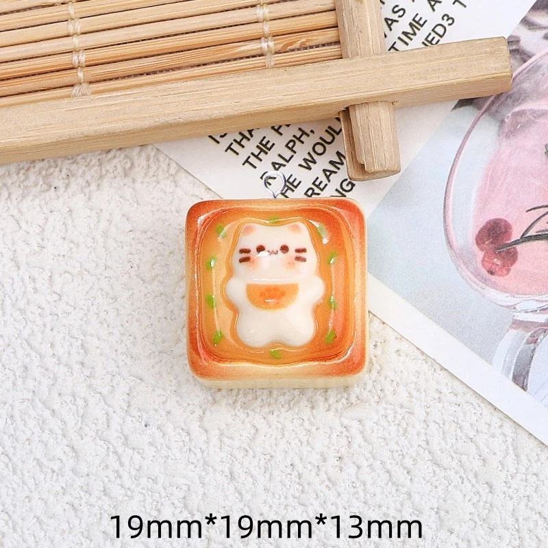 10 stuks Kawaii Kat Toast Broo - Resin Crafts Diy recensie en prijs