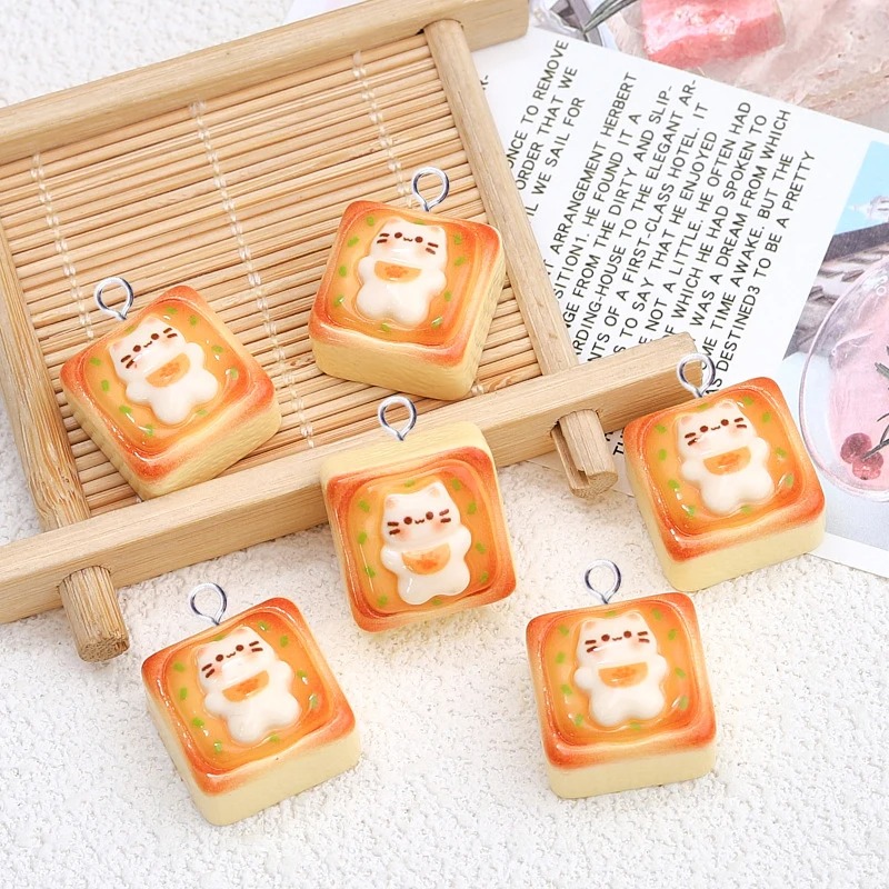 10 stuks Kawaii Kat Toast Broo - Resin Crafts Diy recensie en prijs