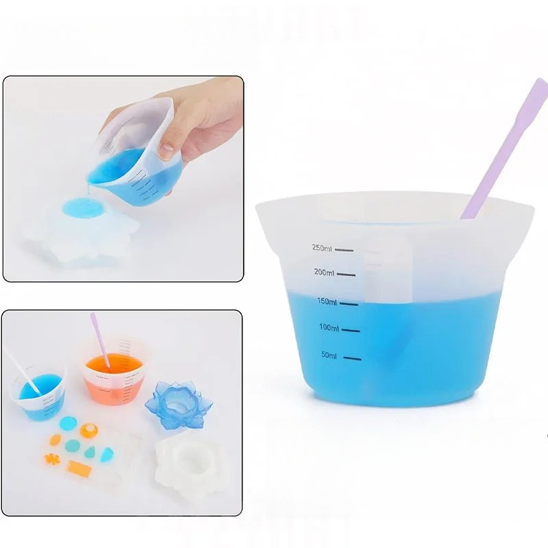 1pc Creatieve Eenvoudige 500ml - Mixing Cup Silicone recensie en prijs