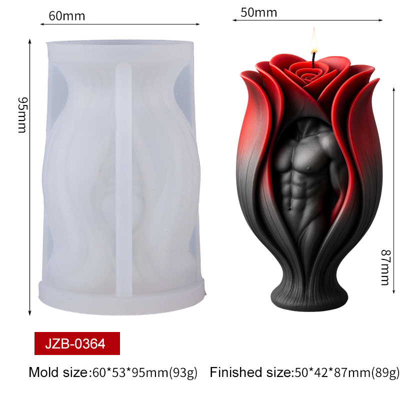 Rose Muscle Man Body Kaars Sil - Resin Craft Ideas recensie en prijs