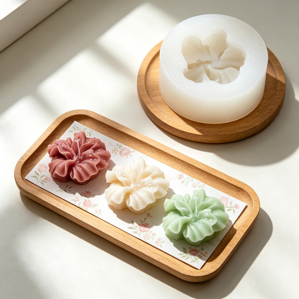 2 stuks Hibiscus Bloem Kaarsvo - Resin Craft Ideas recensie en prijs